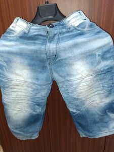 Denim Shorts, Size-medium