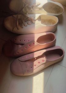 Pastel and white Sneakers - Cute & Casual