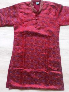 Maroon Kurta
