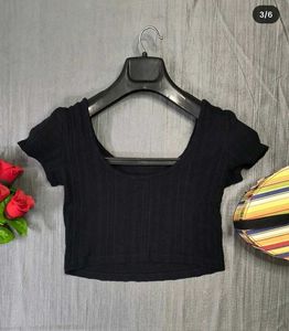 Forever 21 Black Crop Top