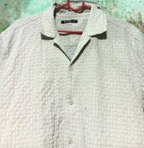 Textured Button-Down Shirt