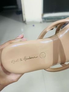 Mast &amp; Harbour Nude Heeled Sandals