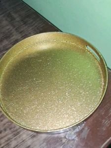 Gold Glitter Serving Tray
