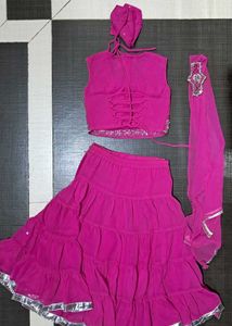 Frilled Lehenga Choli (3-4years)