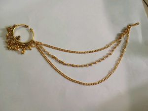 Gold Chain Nose Ring