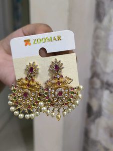 gold toned CZ Earrings