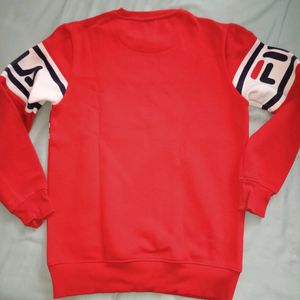 Fila Unisex Red Sweatshirt in Large