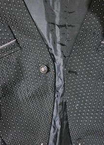 Madame Black Polka Dots Beauty Jacket