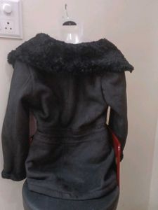 IMPORTED 💖 PREMIUM 😎Black Jacket with Fur Lining