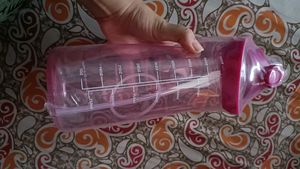 Pink Motivational Water Bottle
