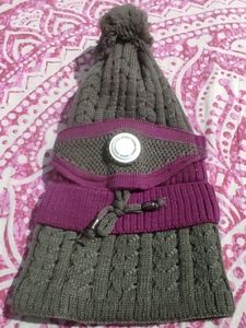 Stylish Knitted Beanie, Mask,