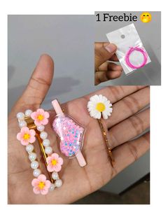 Cute Hair Clips And Earring