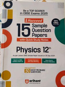 Arihant Physics Sample Question Paper