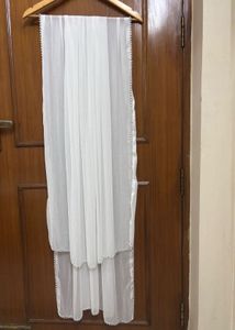 Beads & Stones White Dupatta