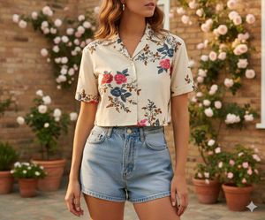 Collar Crop Top
