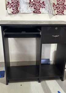 Dark Wood Computer Desk