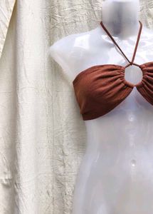 6226. SEXY BROWN MINI TOP