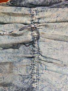 Denim Look Tunic Top