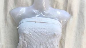 Elegant White Embellished top