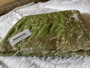 Elegant Green Party wear Saree🎉