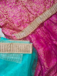 Pink Lehanga With Two Blouses