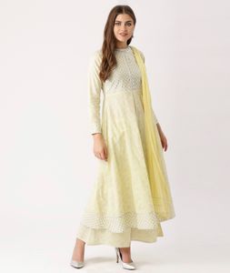 Libas Cotton Kurta Set With Dupatta