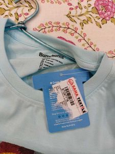 Bumchums New Unused Tshirt Sky Blue Size M
