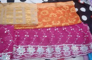 Pink Embroidered Dupatta