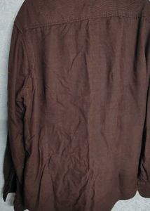 Brown Corduroy Long Sleeve Shirt