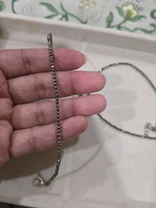 Set Of Two Pyrite Anklets