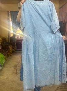 Blue Denim Style Dress