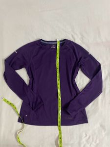 Purple Long Sleeve workout Top size S