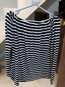 Striped Off-Shoulder Top