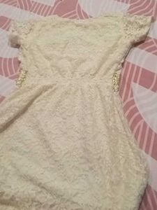 Cream Lace Dress