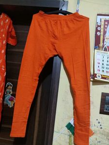 Orange Kurti With Leggings