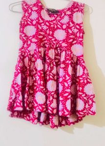 Girls Floral Print Dress