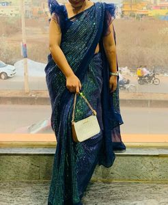 Sequence Saree With Blouse