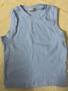 Blue Ribbed H&M Tank Top