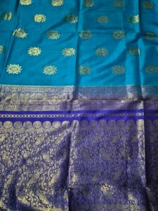 Elegant Blue Silk Saree