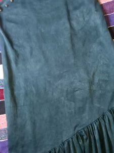 Green Dress with Studded Detail