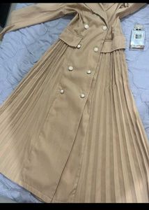 Elegant Beige Blazer Dress