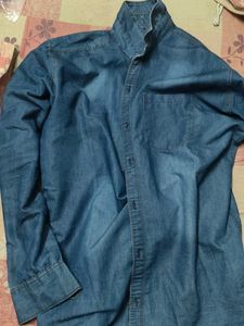 Denim Button-Down Shirt