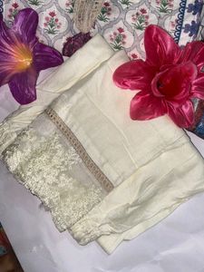 Beautiful Offwhite Pakistani Suit😍🆕✅