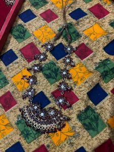 Maroon Colour Jewellery Set