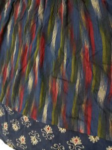 Hosh Live Fashion Women Blue Printed Ethnic Gown