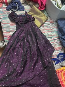 Elegant Purple Party Dress