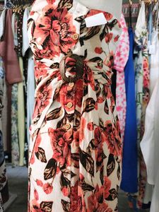 Floral Strapless Mini Dress