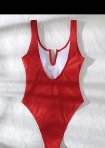 SHEIN Red One-Piece Swimsuit