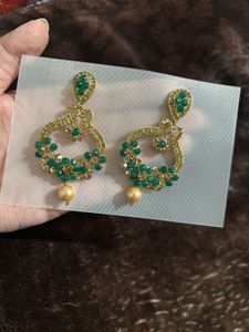 Green Earrings
