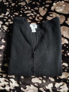 Vintage Button-up Ribbed Cardigan